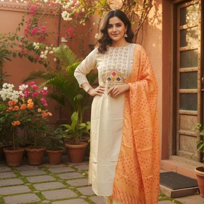 CFN-308:Pure Tissue silk kurti